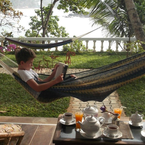 Hand-made Mexican String Hammocks. Elegant, luxurious, extremely strong hammocks:great for indoors or in the garden.