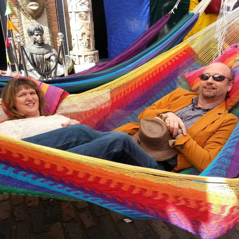 Hand-made Mexican String Hammocks. Elegant, luxurious, extremely strong hammocks:great for indoors or in the garden.