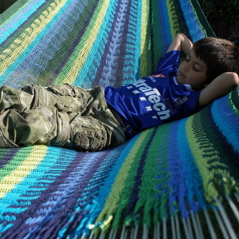 Hand-made Mexican String Hammocks. Elegant, luxurious, extremely strong hammocks:great for indoors or in the garden.